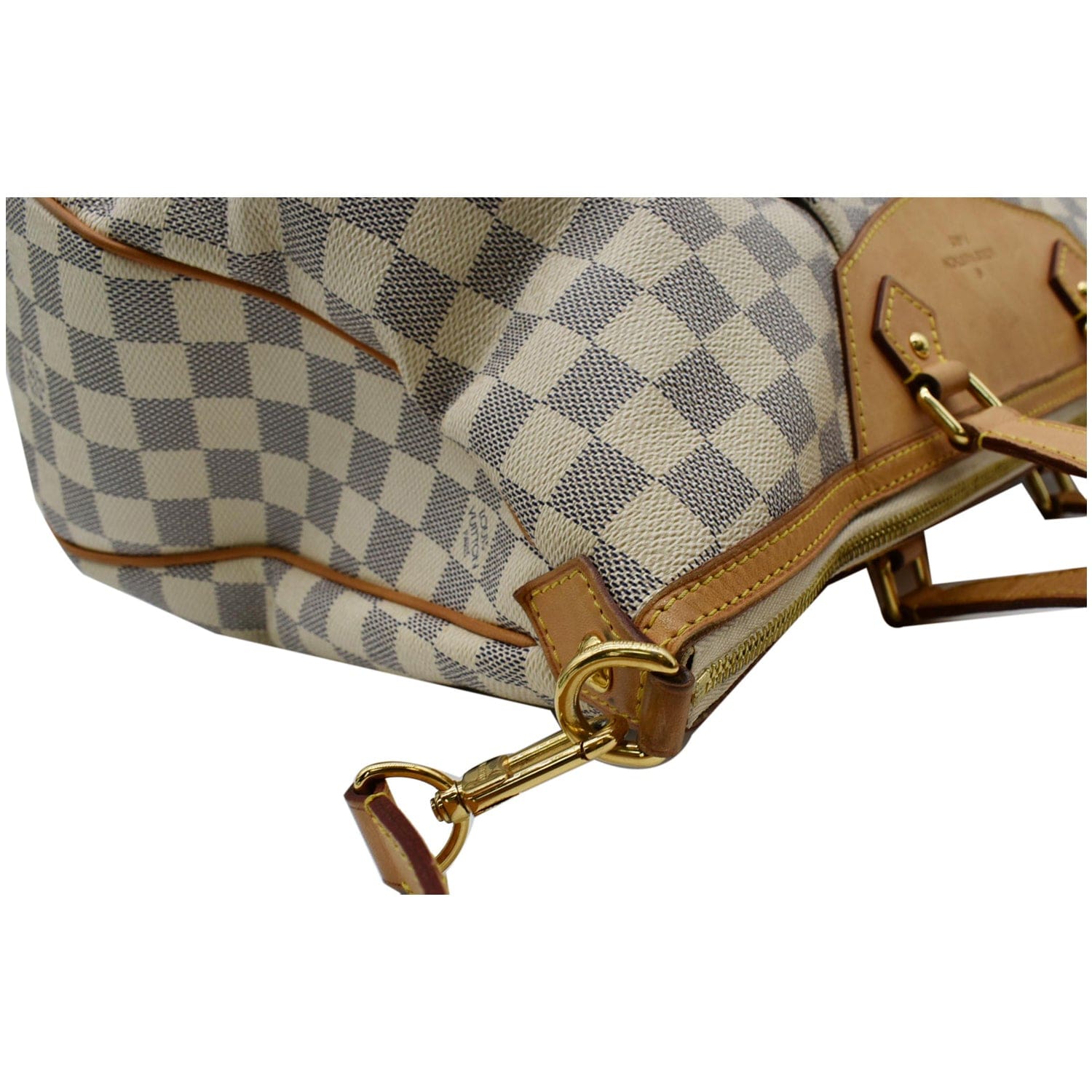 LOUIS VUITTON Siracusa GM Damier Azur Shoulder Bag White