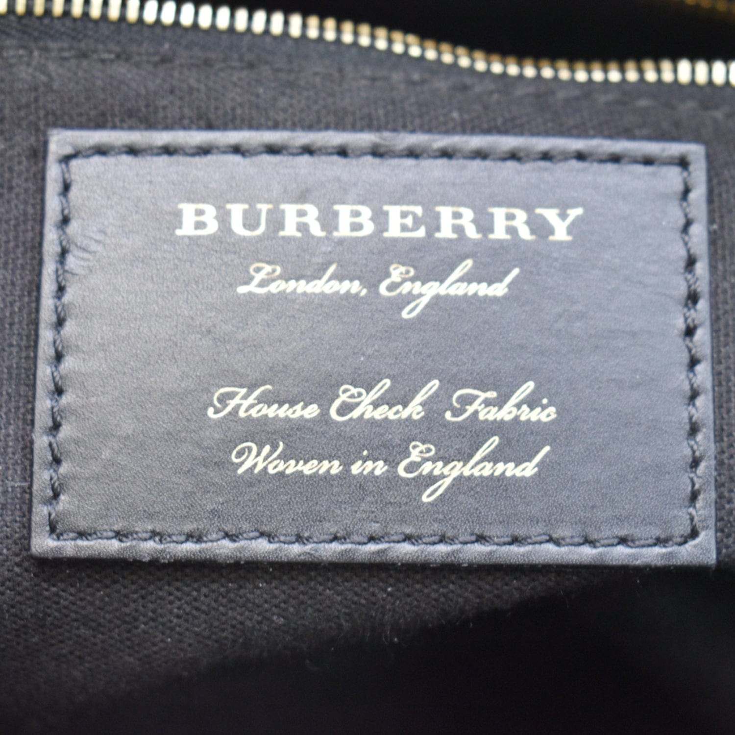 BURBERRY Banner Medium House Check Tote Bag Tan