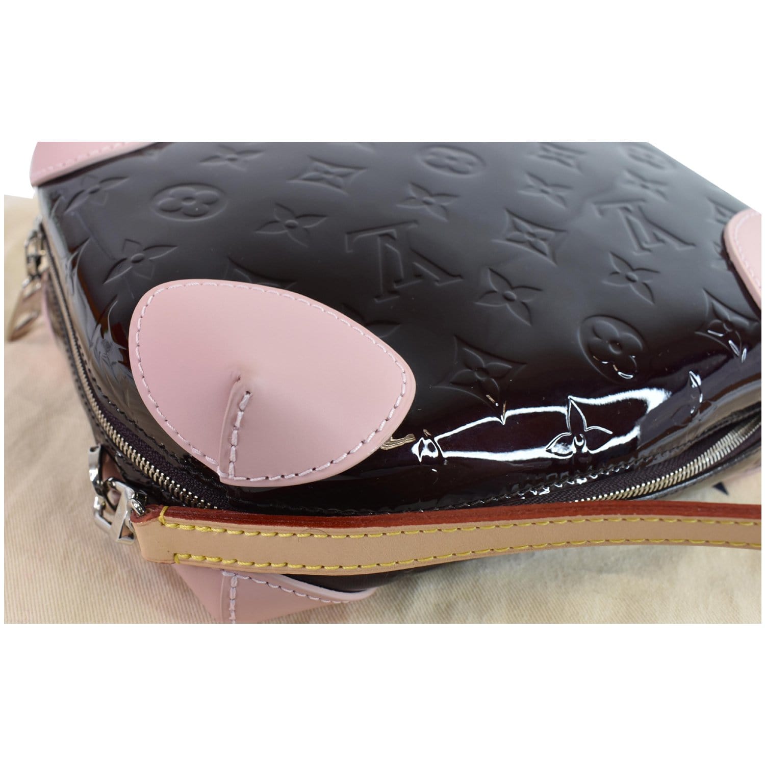 LOUIS VUITTON Venice Monogram Vernis Leather Shoulder Bag Amarante