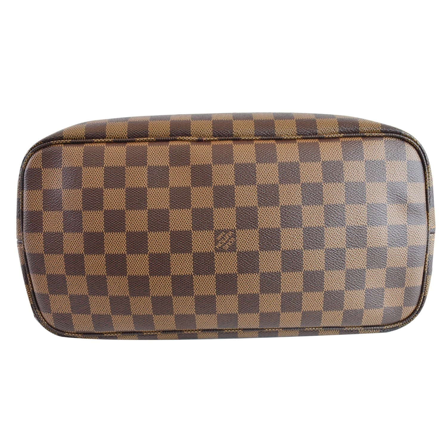 LOUIS VUITTON Neverfull MM Damier Ebene Brown Tote Shoulder Bag Brown