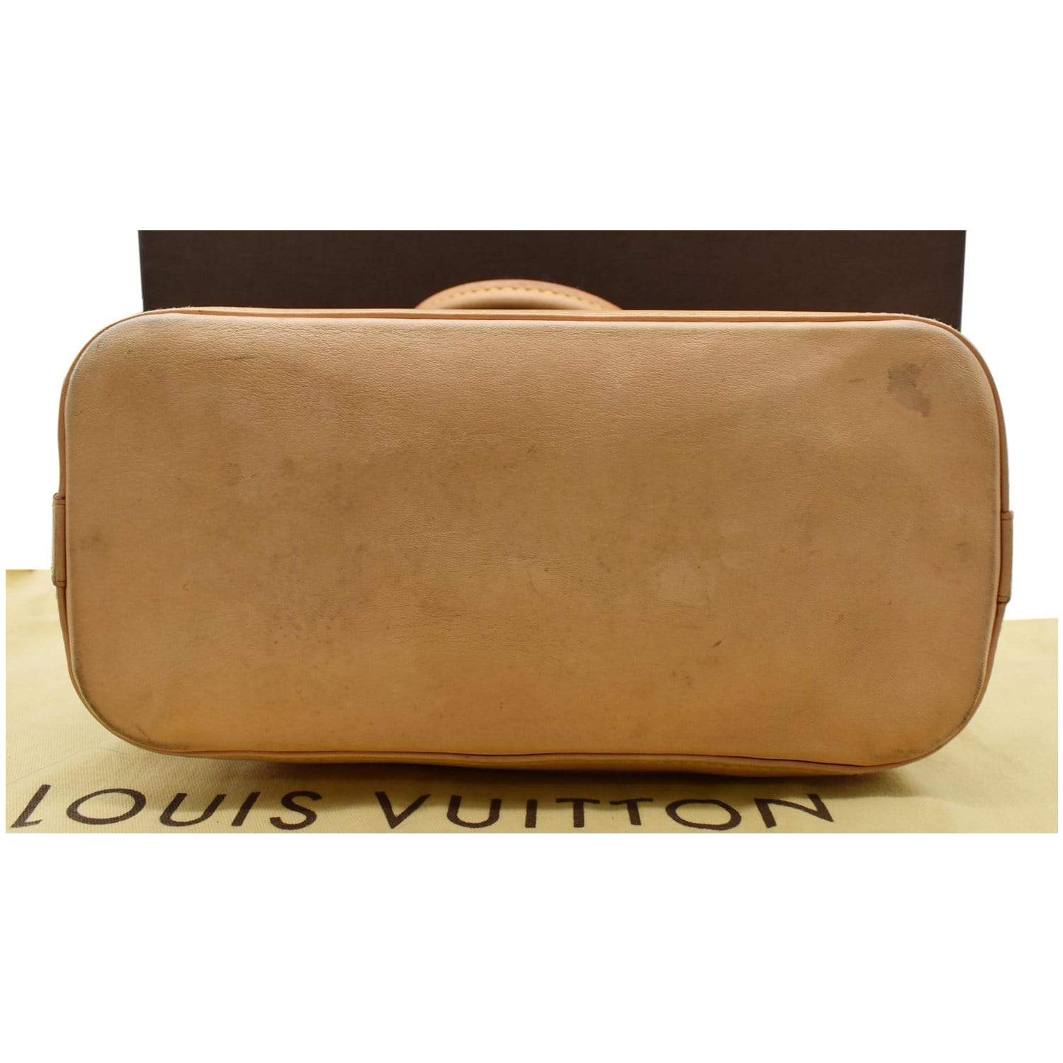 LOUIS VUITTON Lockit Vertical PM Monogram Canvas Tote Bag Brown