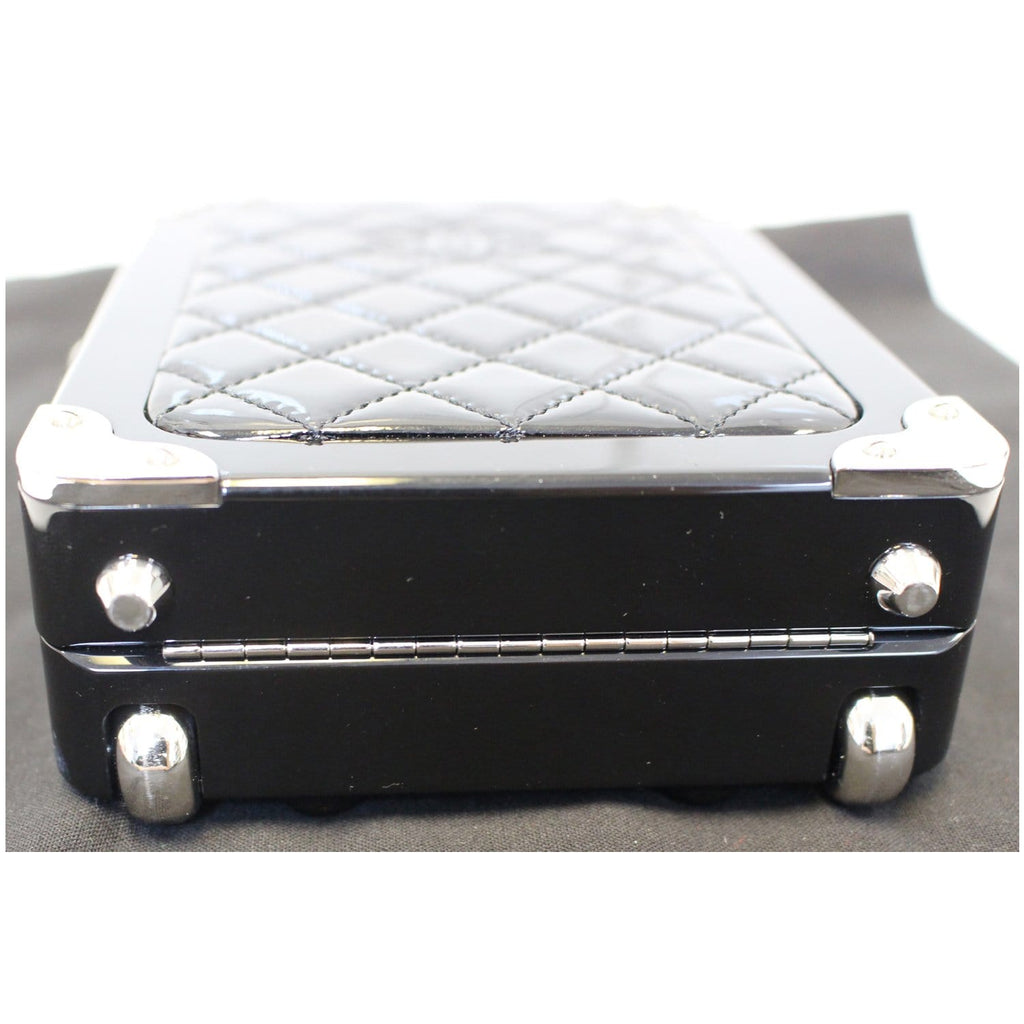 CHANEL Evening In The Air Mini Trolley Minaudiere Crossbody Bag Black