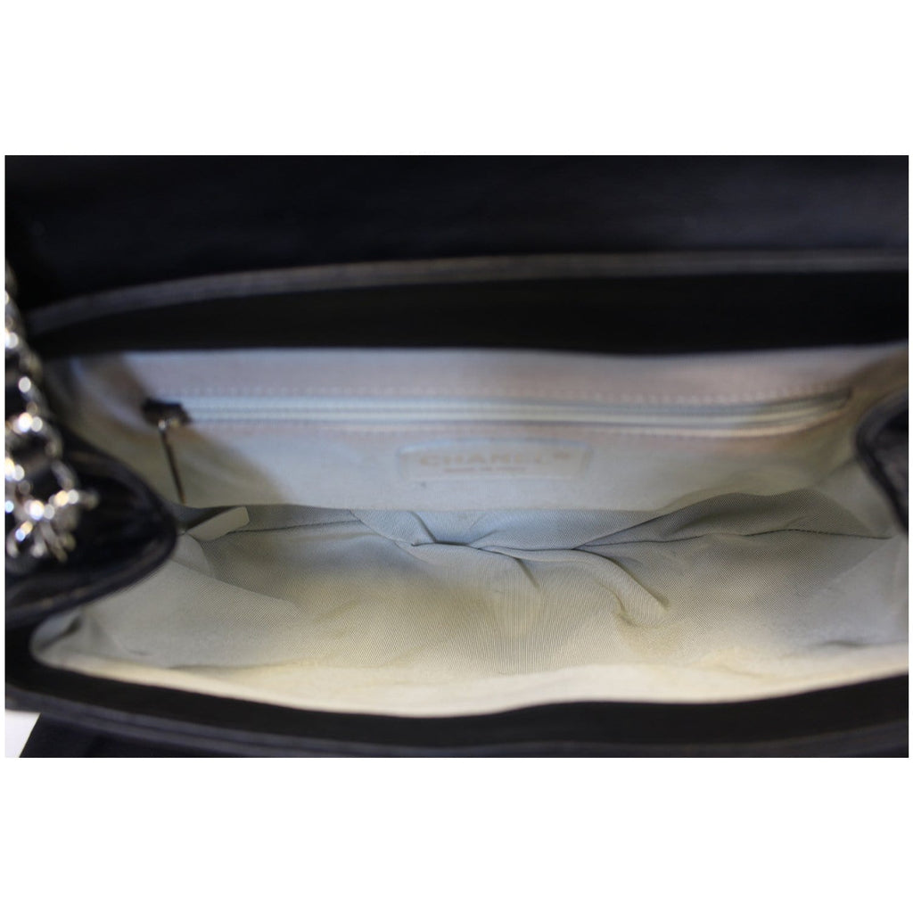 CHANEL Chain Around Quilted Leather Flap Shoulder Crossbody Bag Black