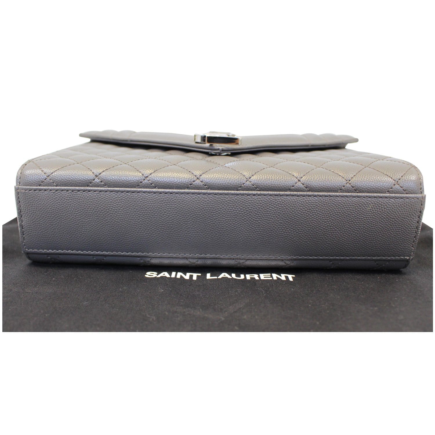 YVES Saint Laurent Envelope Medium Chain Shoulder Bag Grey