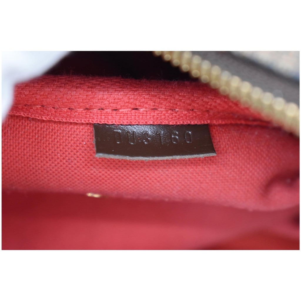 LOUIS VUITTON Rivington PM Damier Ebene Shoulder Bag Brown