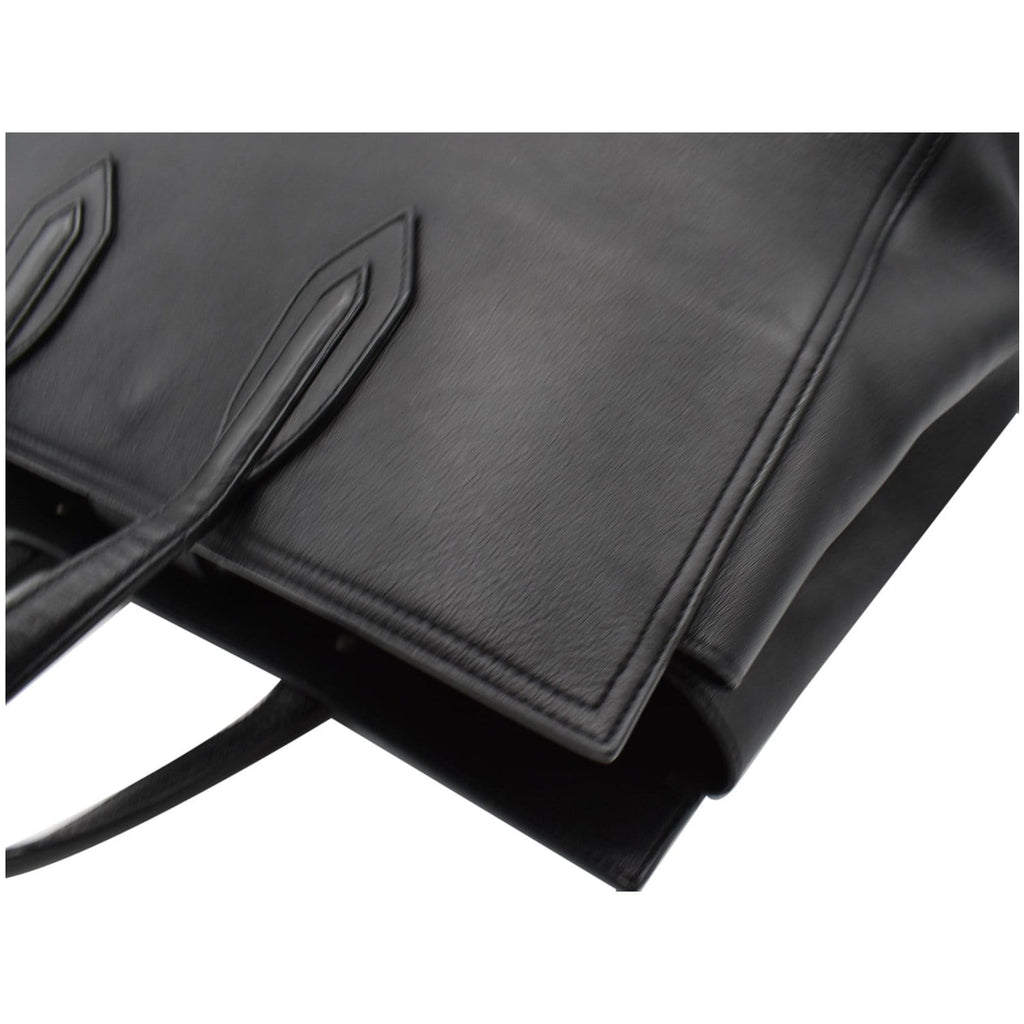 YVES SAINT LAURENT Amber Medium Leather Tote Bag Black