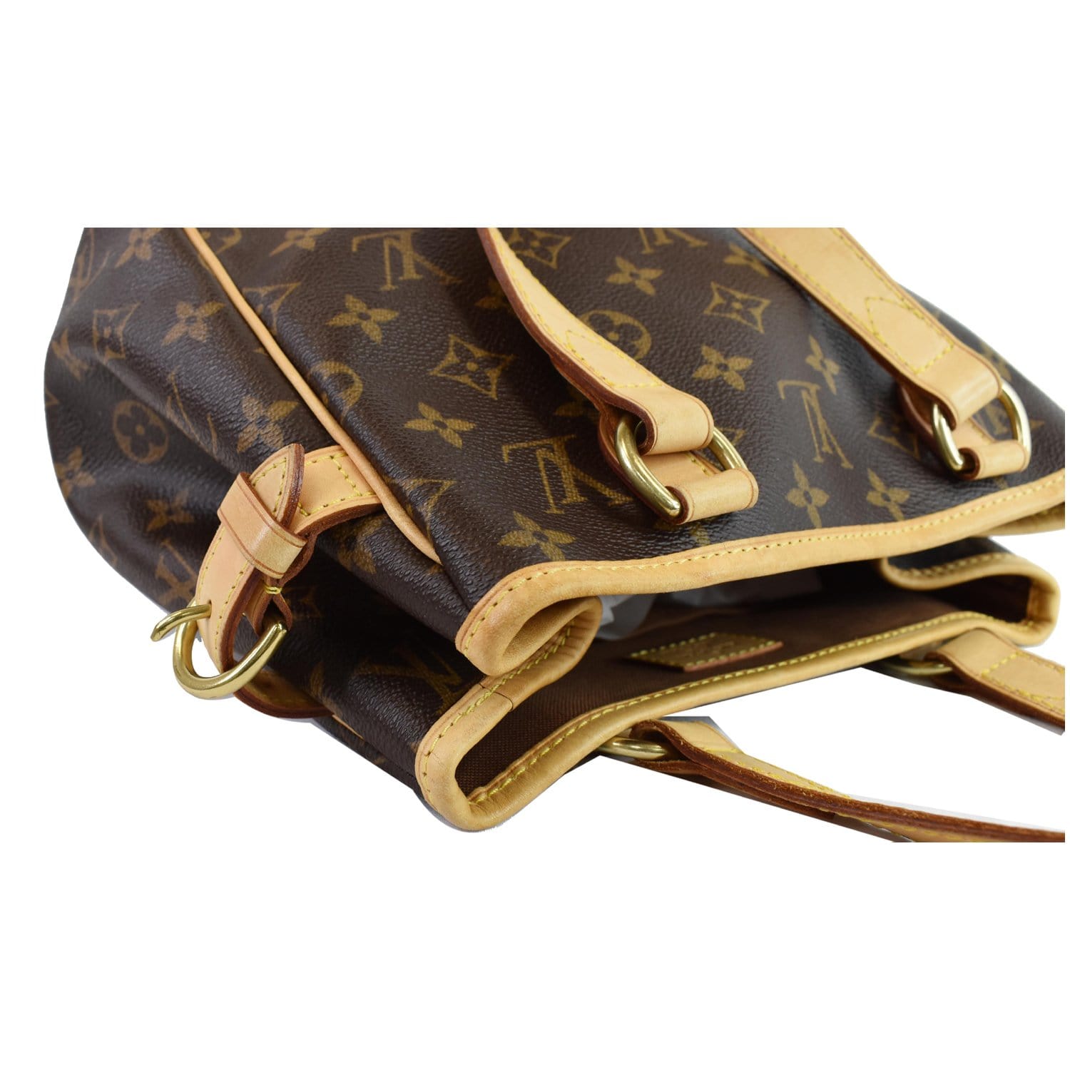 LOUIS VUITTON Batignolles Vertical Monogram Canvas Tote Bag Brown