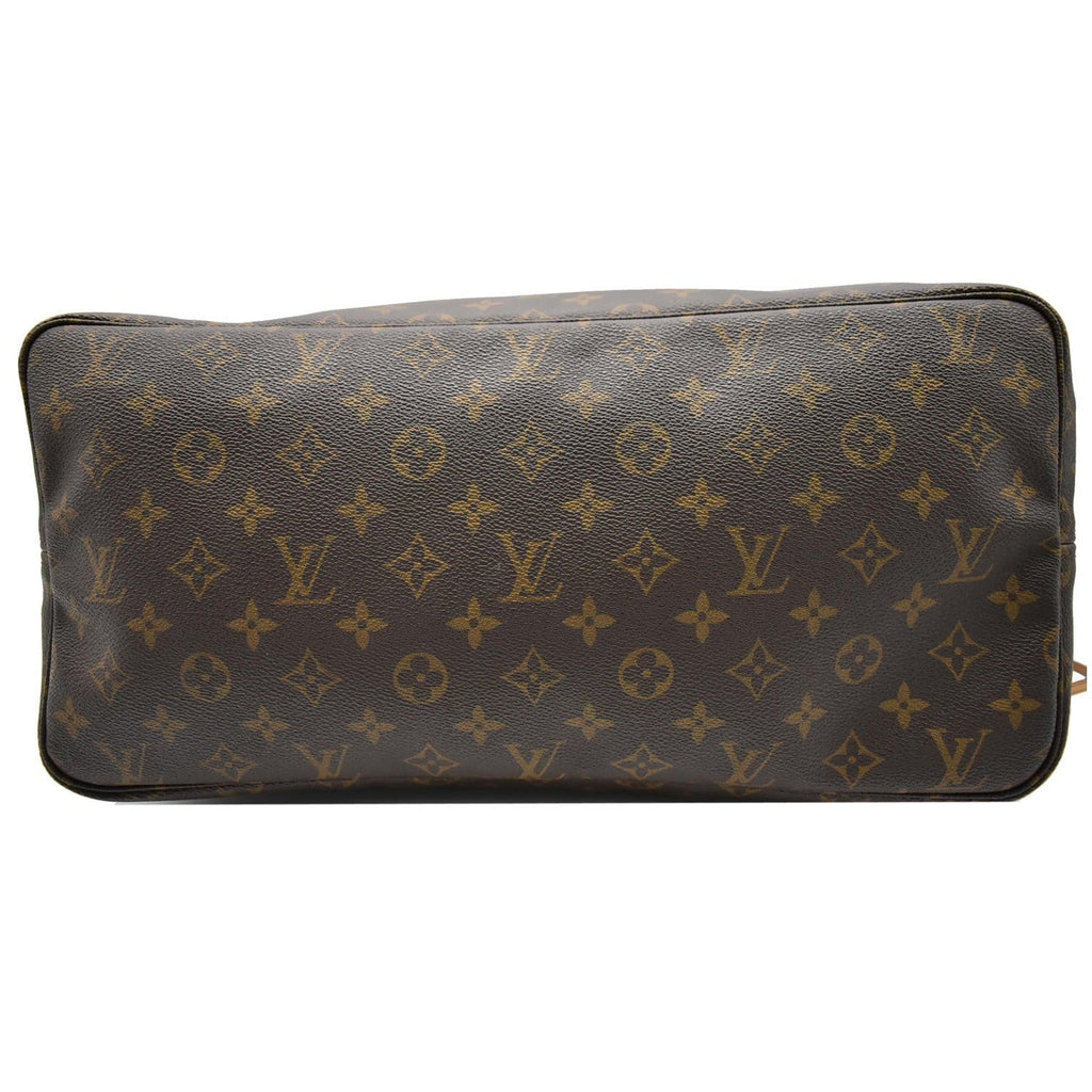 LOUIS VUITTON Neverfull GM Monogram Canvas Tote Bag Brown