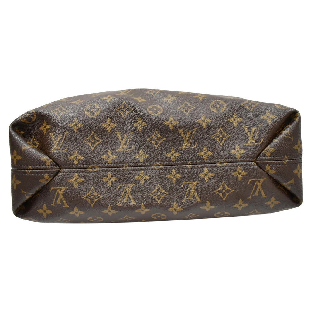 LOUIS VUITTON Sully MM Monogram Canvas Shoulder Bag Brown