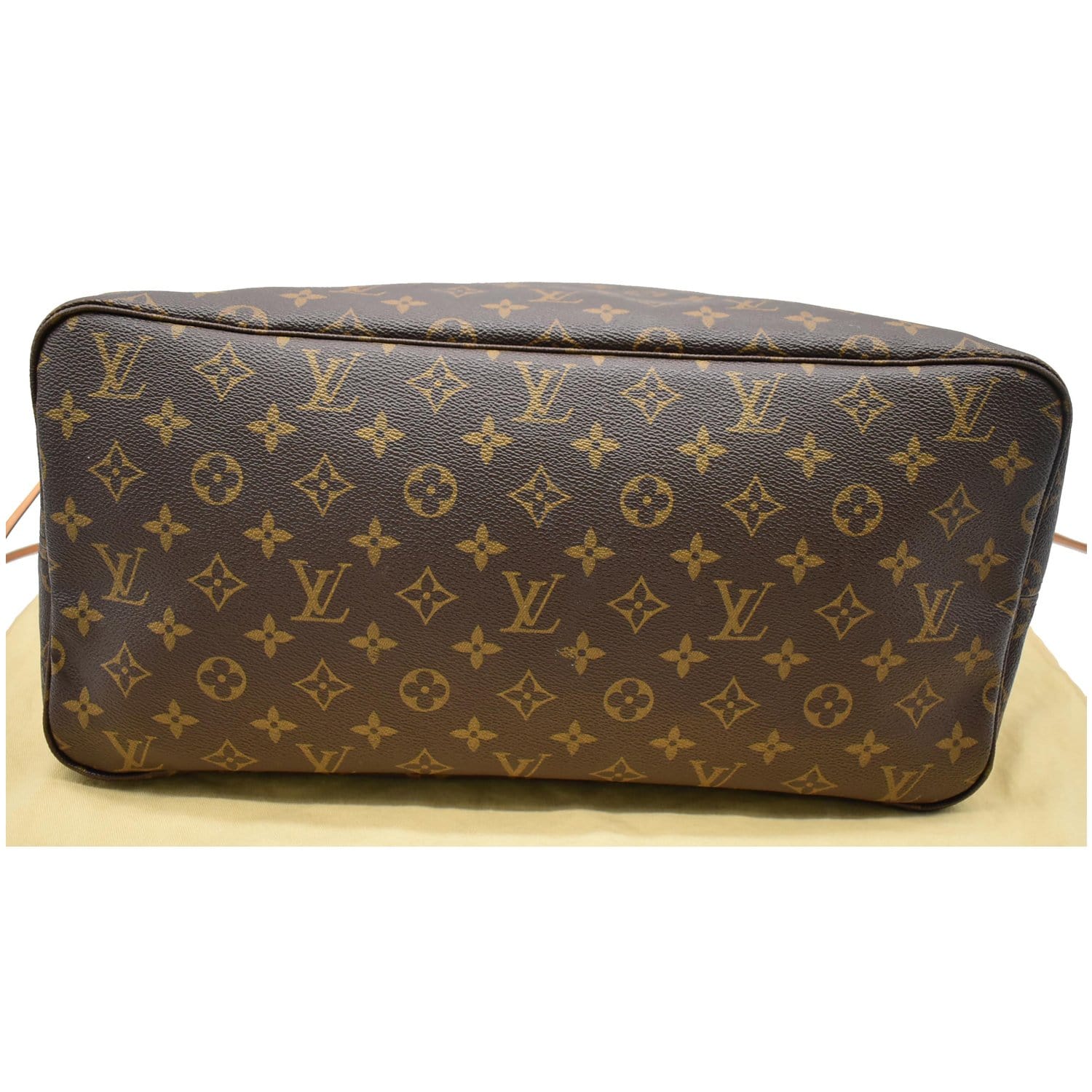 LOUIS VUITTON Neverfull GM Monogram Canvas Tote Bag Brown