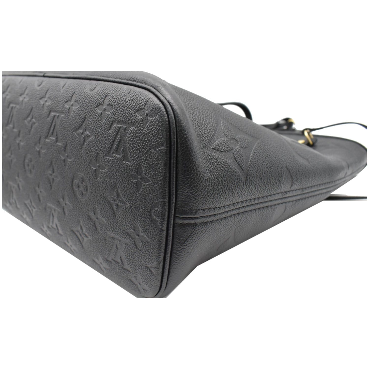 LOUIS VUITTON Neverfull MM Monogram Empreinte Tote Bag Black