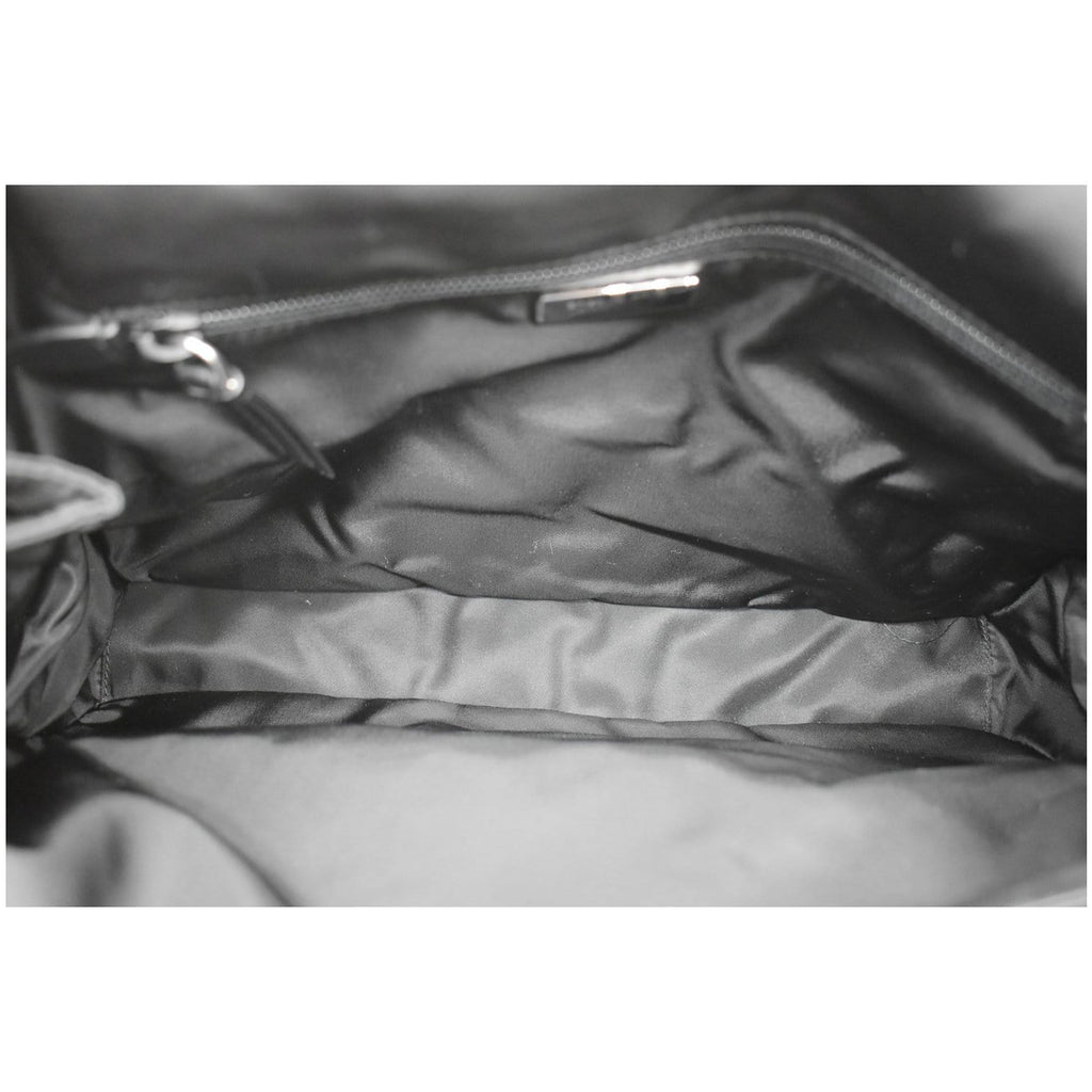 PRADA Large Padded Re-Nylon Shoulder Bag Black