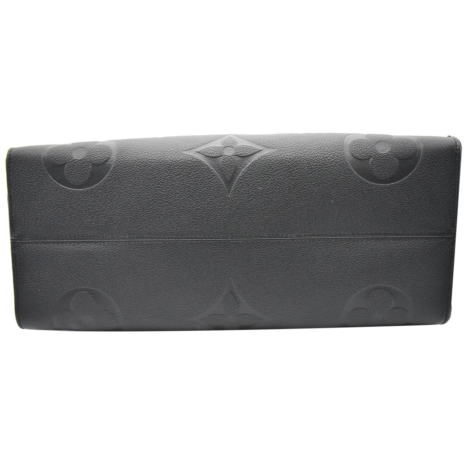 LOUIS VUITTON Onthego GM Monogram Empreinte Leather Tote Bag Black
