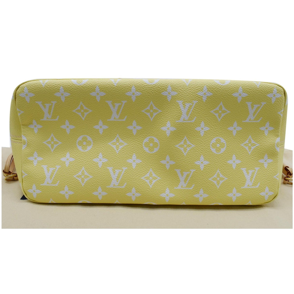 LOUIS VUITTON Neverfull MM Pool Monogram Giant Tote Shoulder Bag Light Pink