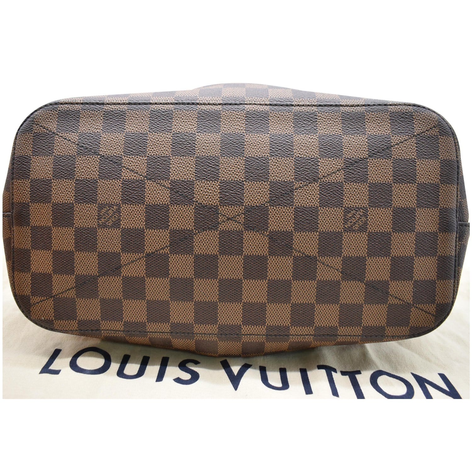 LOUIS VUITTON Siena MM Damier Ebene Shoulder Bag Brown