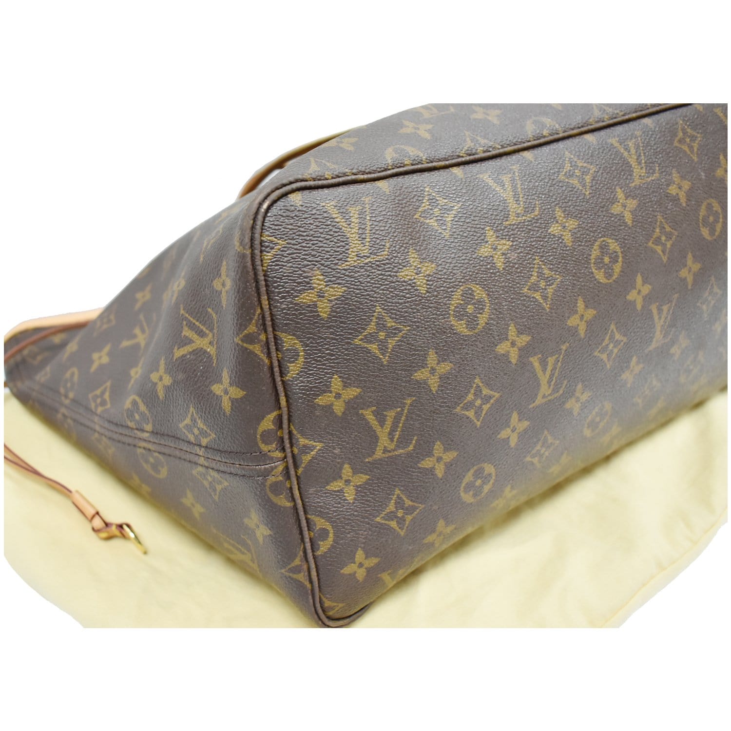 LOUIS VUITTON Neverfull GM Monogram Canvas Tote Shoulder Bag Brown