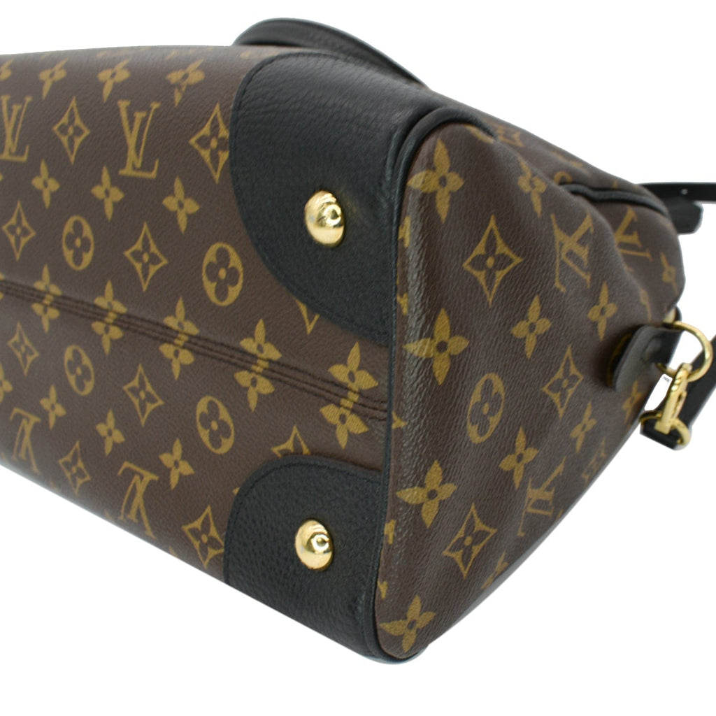 LOUIS VUITTON Retiro NM Monogram Canvas Shoulder Bag Noir