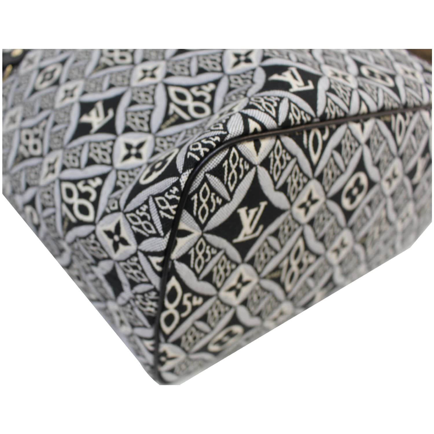 LOUIS VUITTON Since 1854 Neverfull MM Jacquard Shoulder Bag Grey