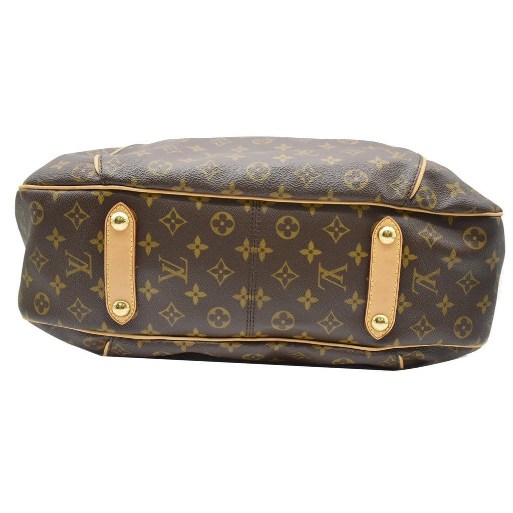 LOUIS VUITTON Galliera GM Monogram Canvas Shoulder Tote Bag Brown