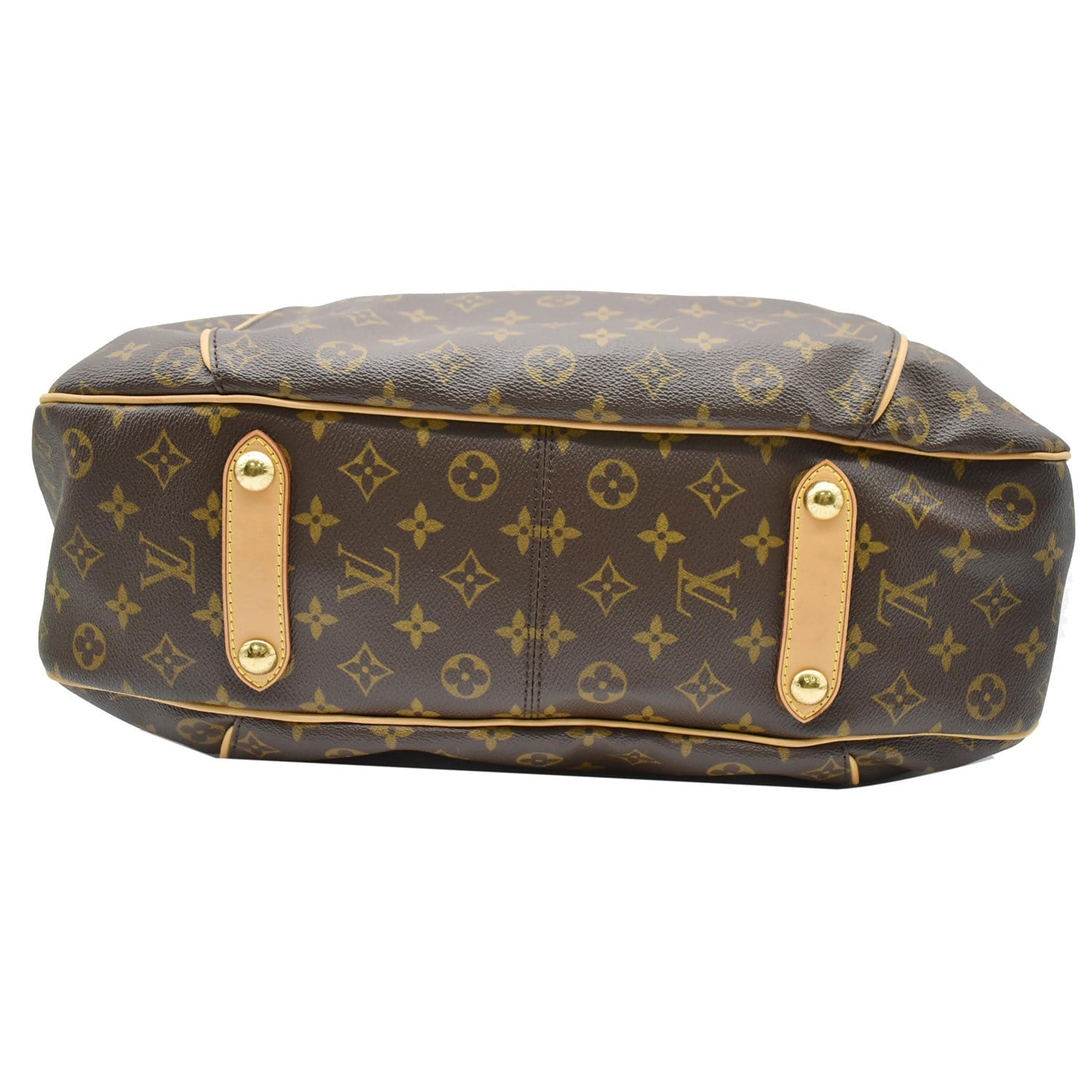 LOUIS VUITTON Galliera GM Monogram Canvas Shoulder Tote Bag Brown