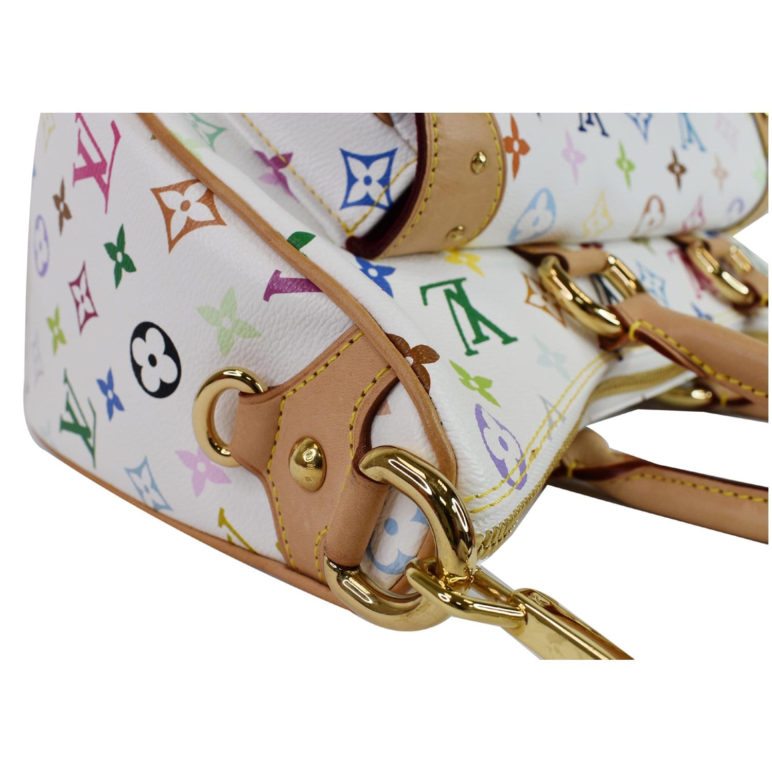 LOUIS VUITTON Rita Multicolor Monogram Shoulder Bag White