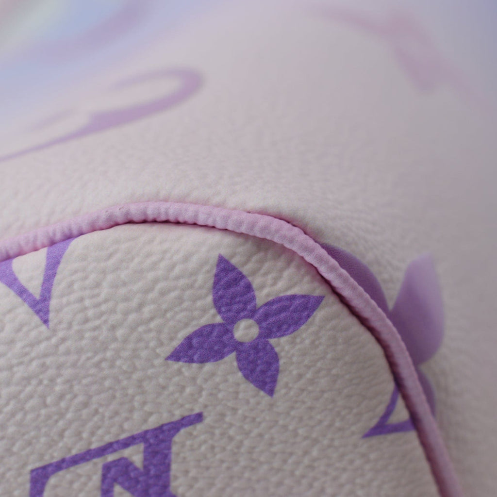 LOUIS VUITTON Neverfull MM Monogram Canvas Tote Bag Sunrise Pastel