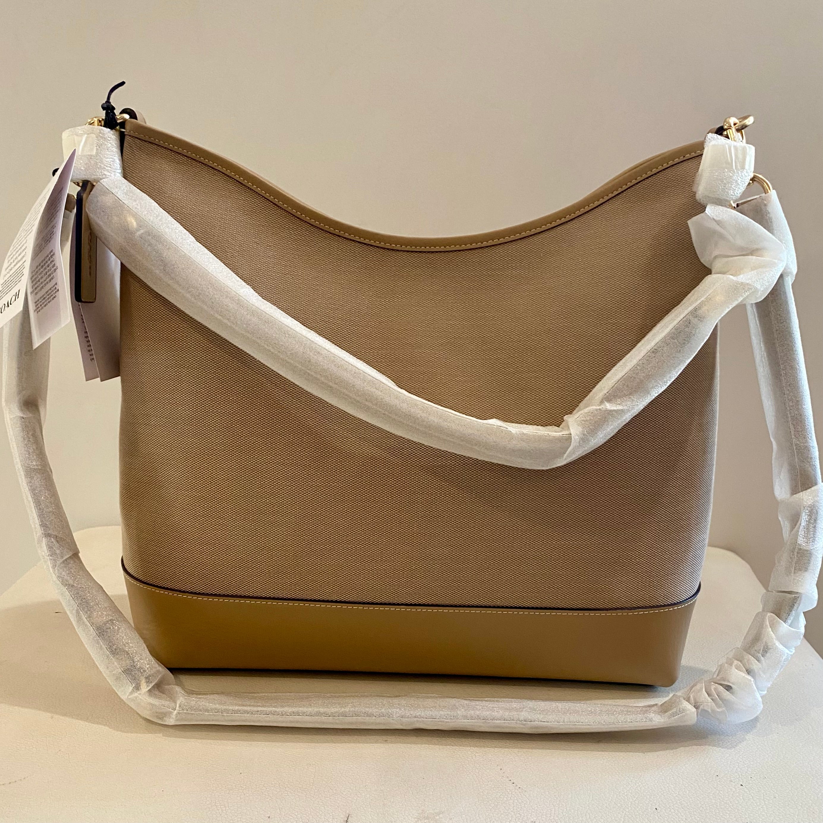 COACH Laurel Large Shoulder Bag With Horse And Carriage IM/Dark Natural Multi NWT