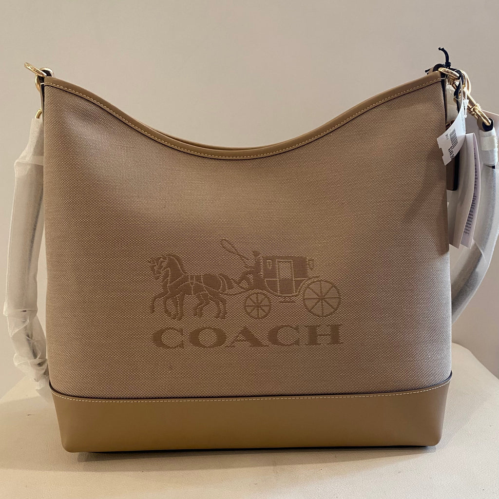 COACH Laurel Large Shoulder Bag With Horse And Carriage IM/Dark Natural Multi NWT
