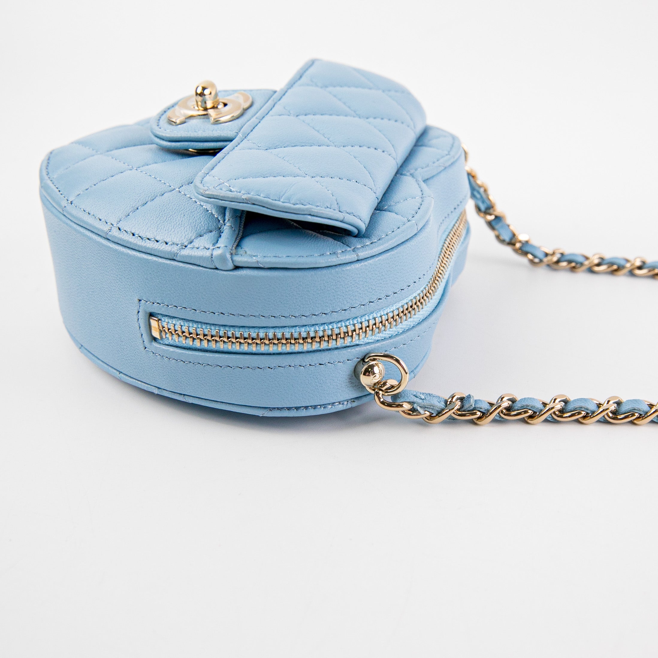 Chanel Heart Bag Mini Blue