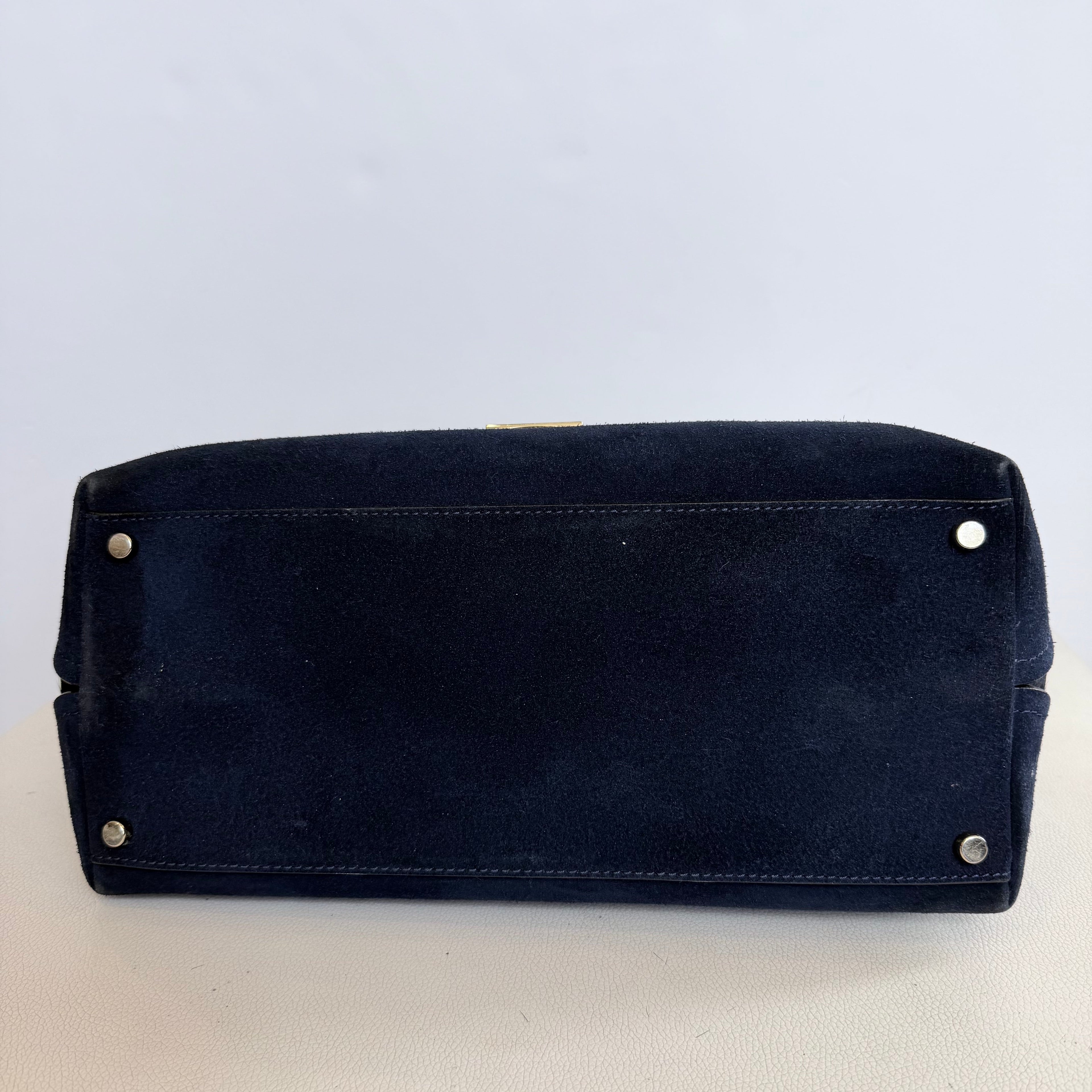 KATE SPADE TAIDEN Calf-Hair Tote Handbag in Midnight Blue NWOT
