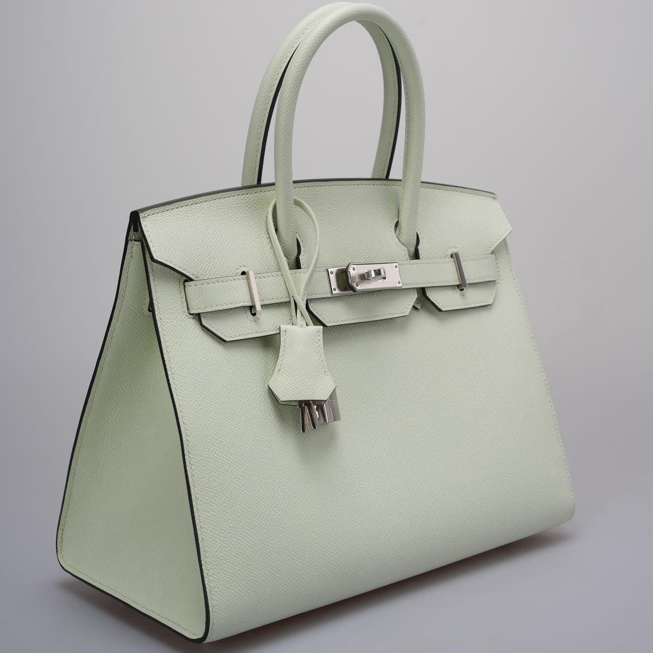 Part 2 Hermes Birkin Sellier 30 Bag In Vert Fizz Epsom Leather With Palladium Hardware from 2023