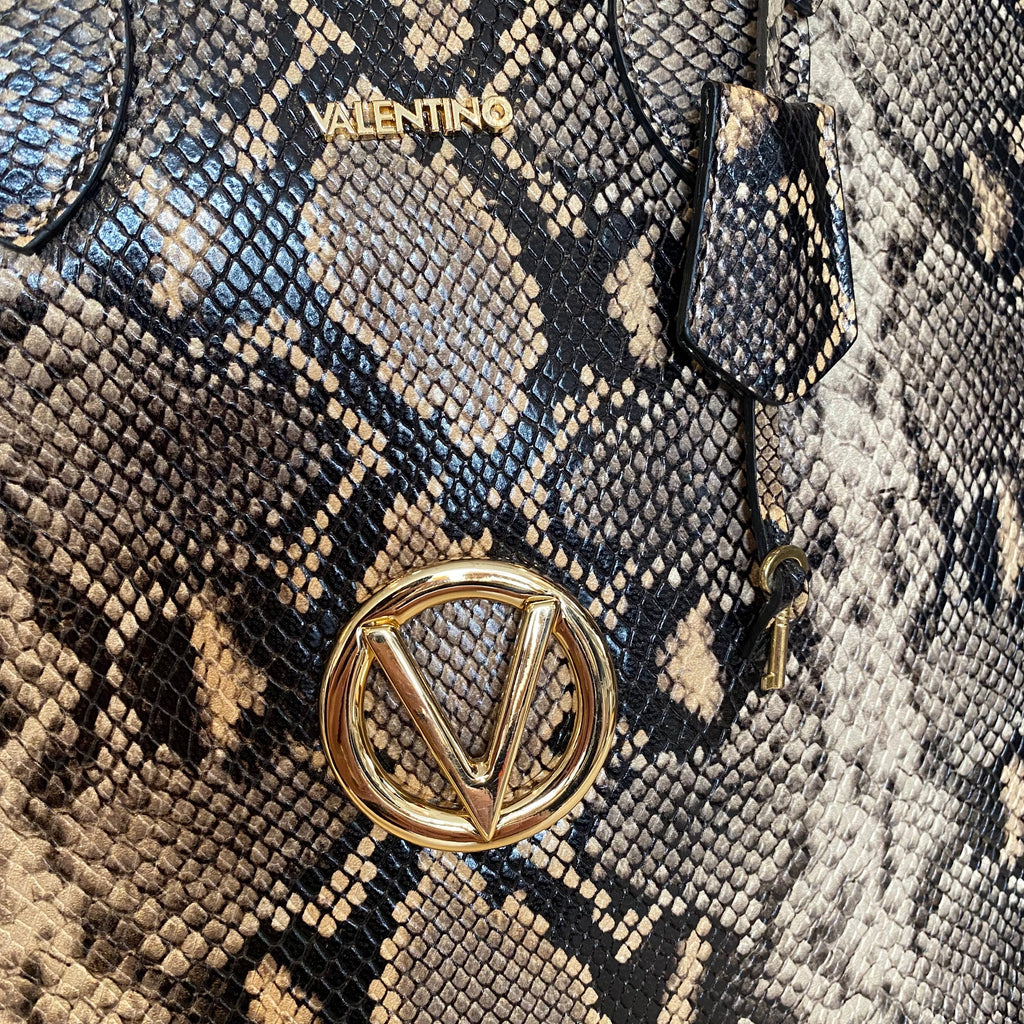 VALENTINO BY MARIO VALENTINO Bravia Python Satchel Handbag NWOT