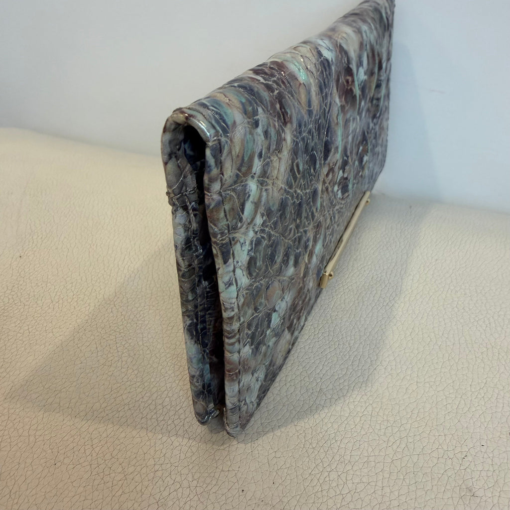 BRAHMIN Icy Python Melbourne Ady Wallet NWOT