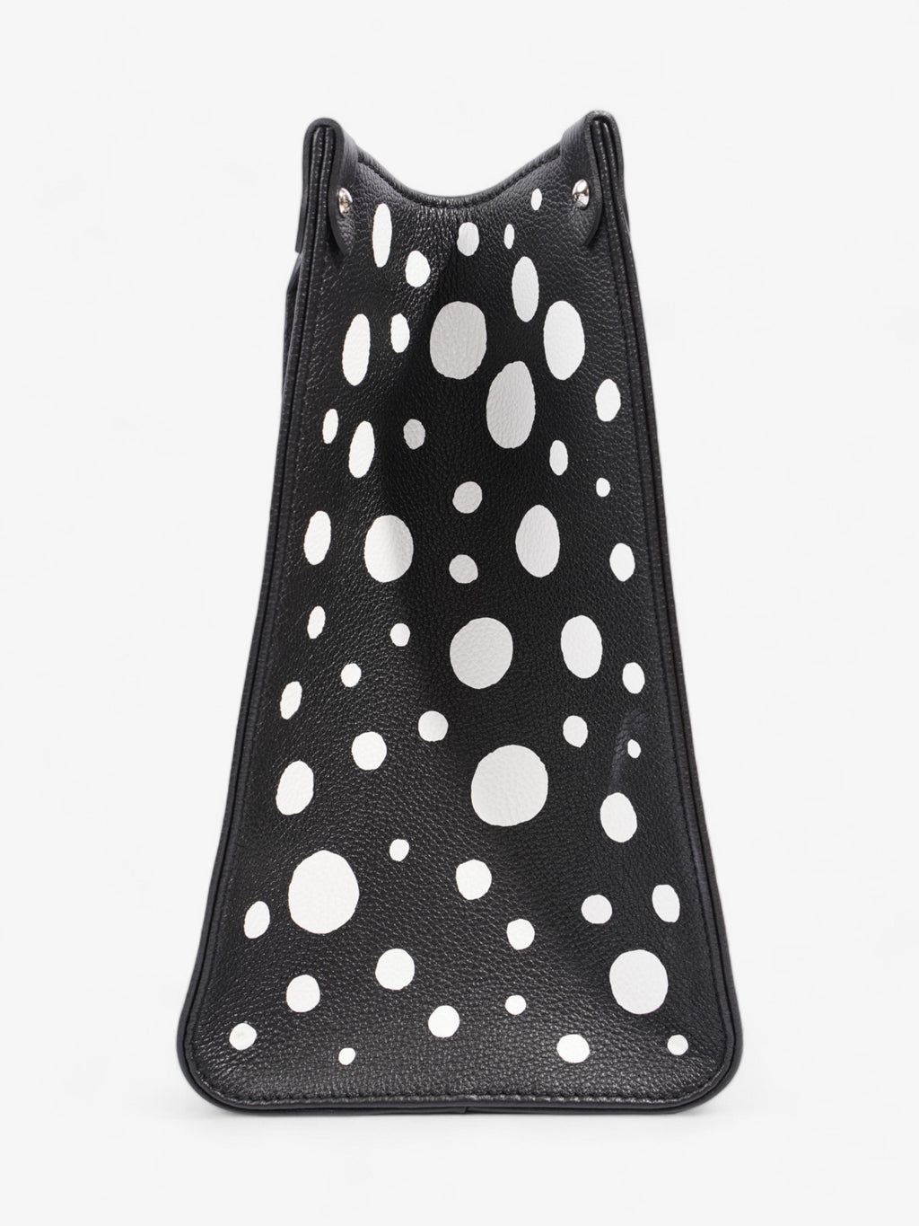 Louis Vuitton On The Go Yayoi Kusama Tote Black / White Empreinte Leather MM