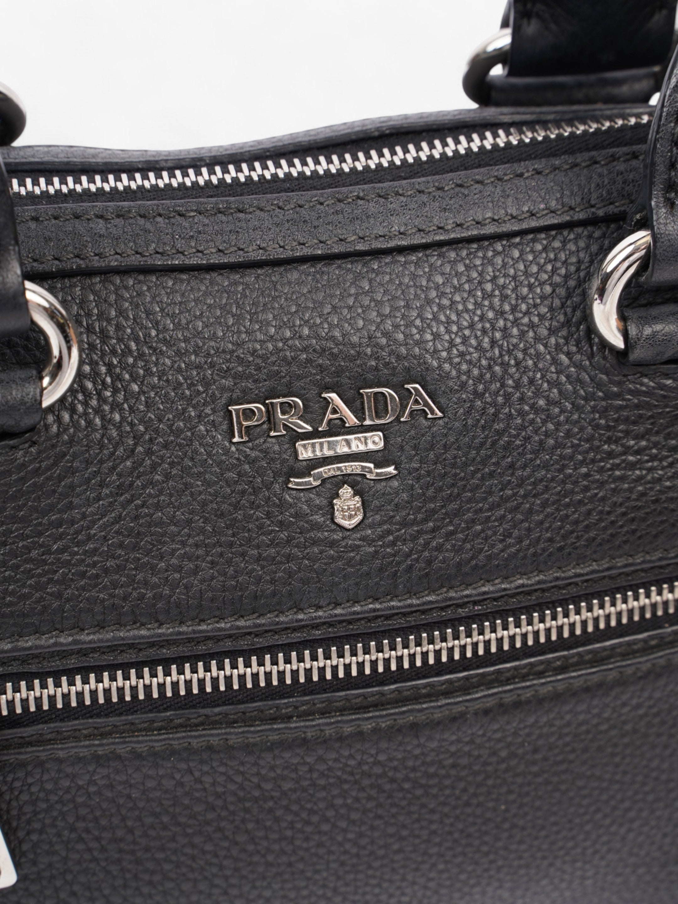 Prada Tote Black Leather