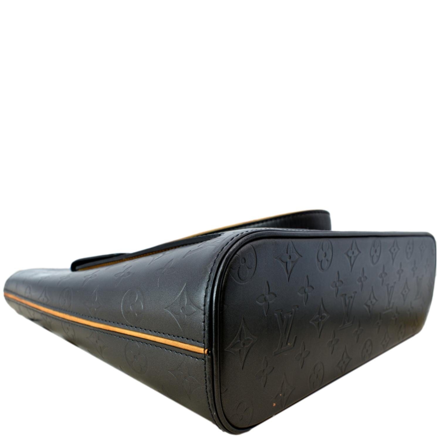 LOUIS VUITTON Willwood GM Monogram Mat Leather Tote Bag Black