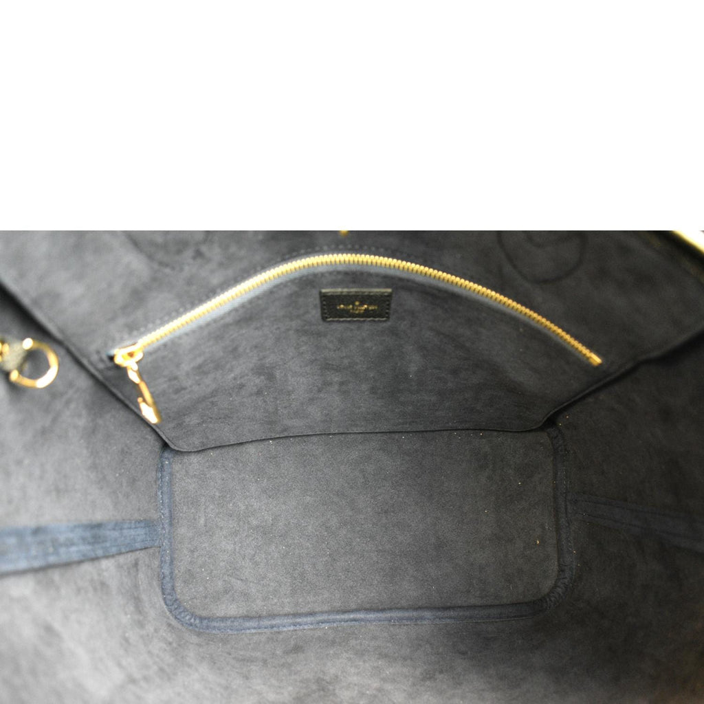 LOUIS VUITTON  Neverfull MM Monogram Empreinte Tote Bag Black