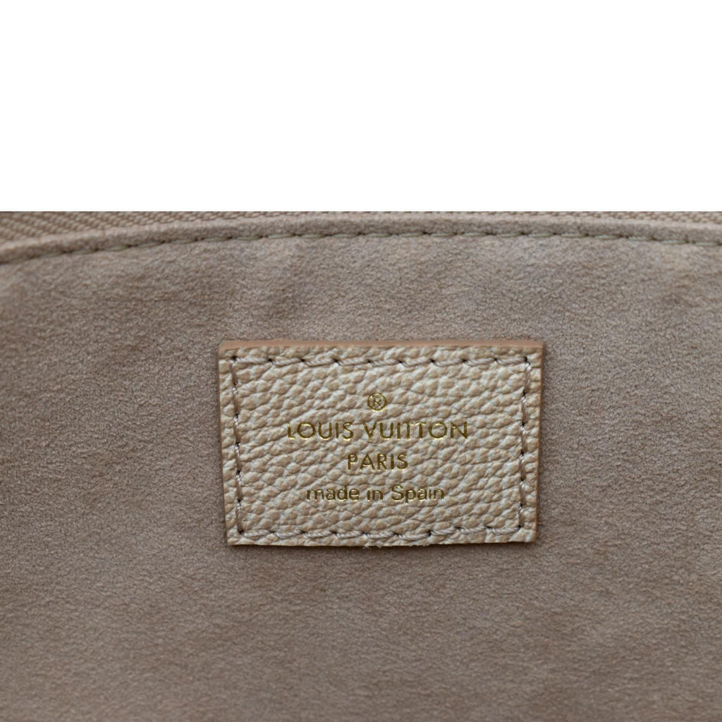 LOUIS VUITTON Stardust Neverfull MM Monogram Leather Tote Bag Pale Beige