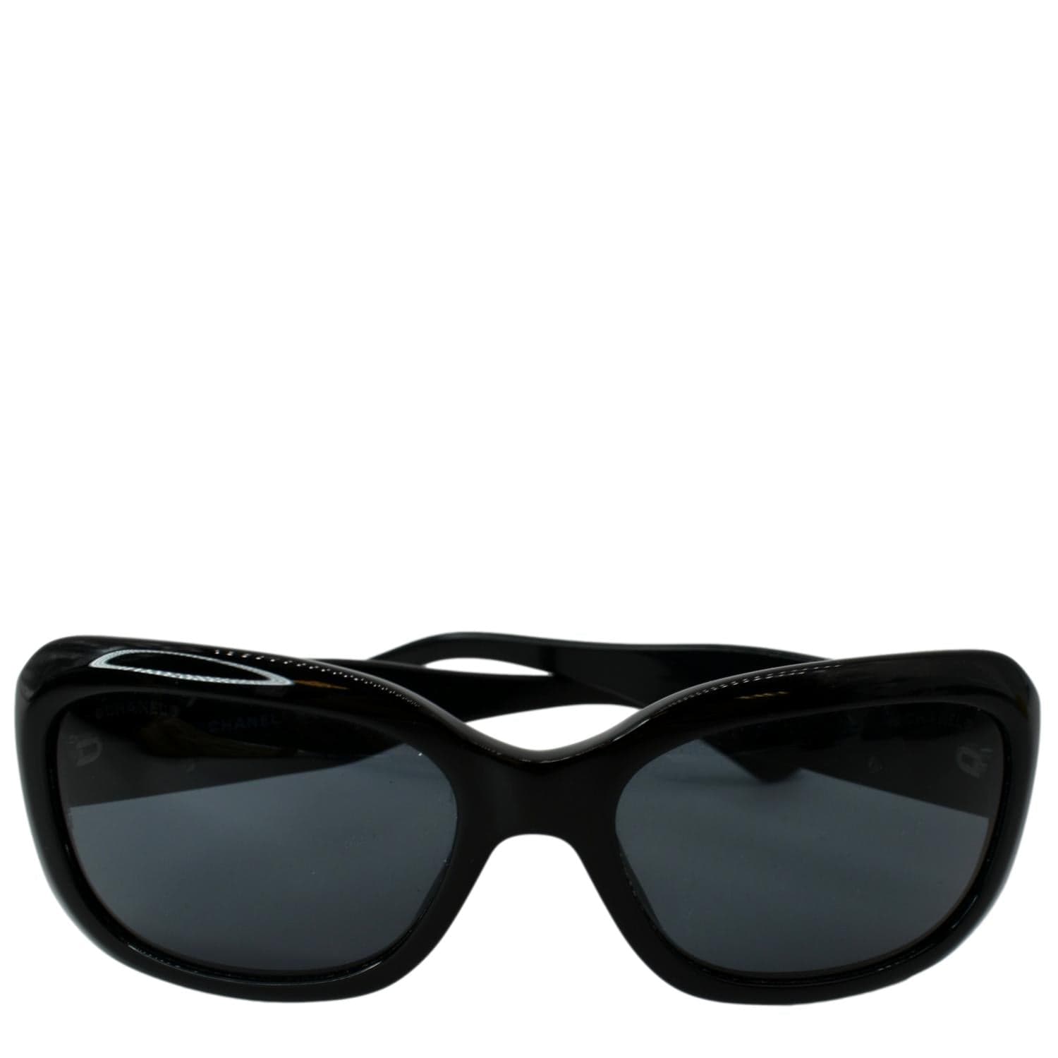 CHANEL 5102 C.501/87 CC Logo Black Sunglasses Dark Gray Lens
