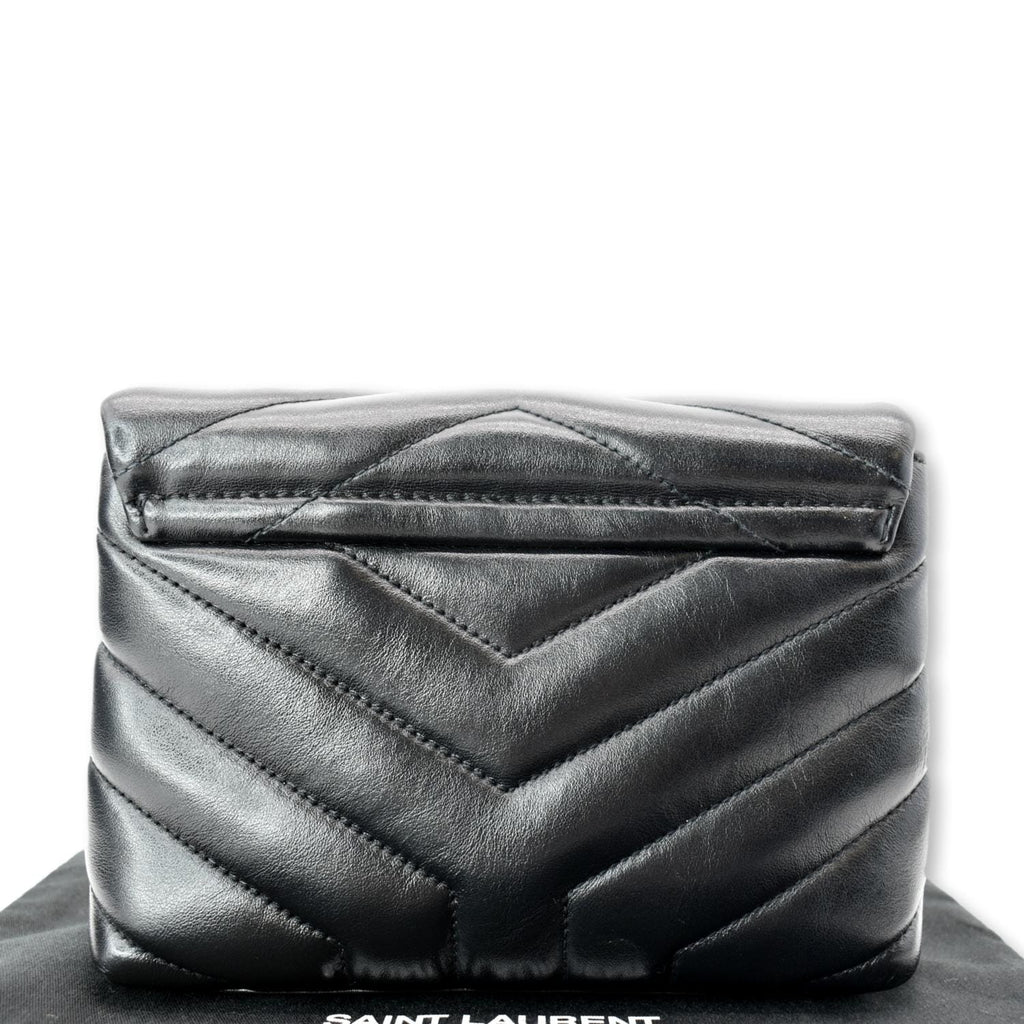 YVES SAINT LAURENT Small Loulou Matelasse Leather Shoulder Bag Black