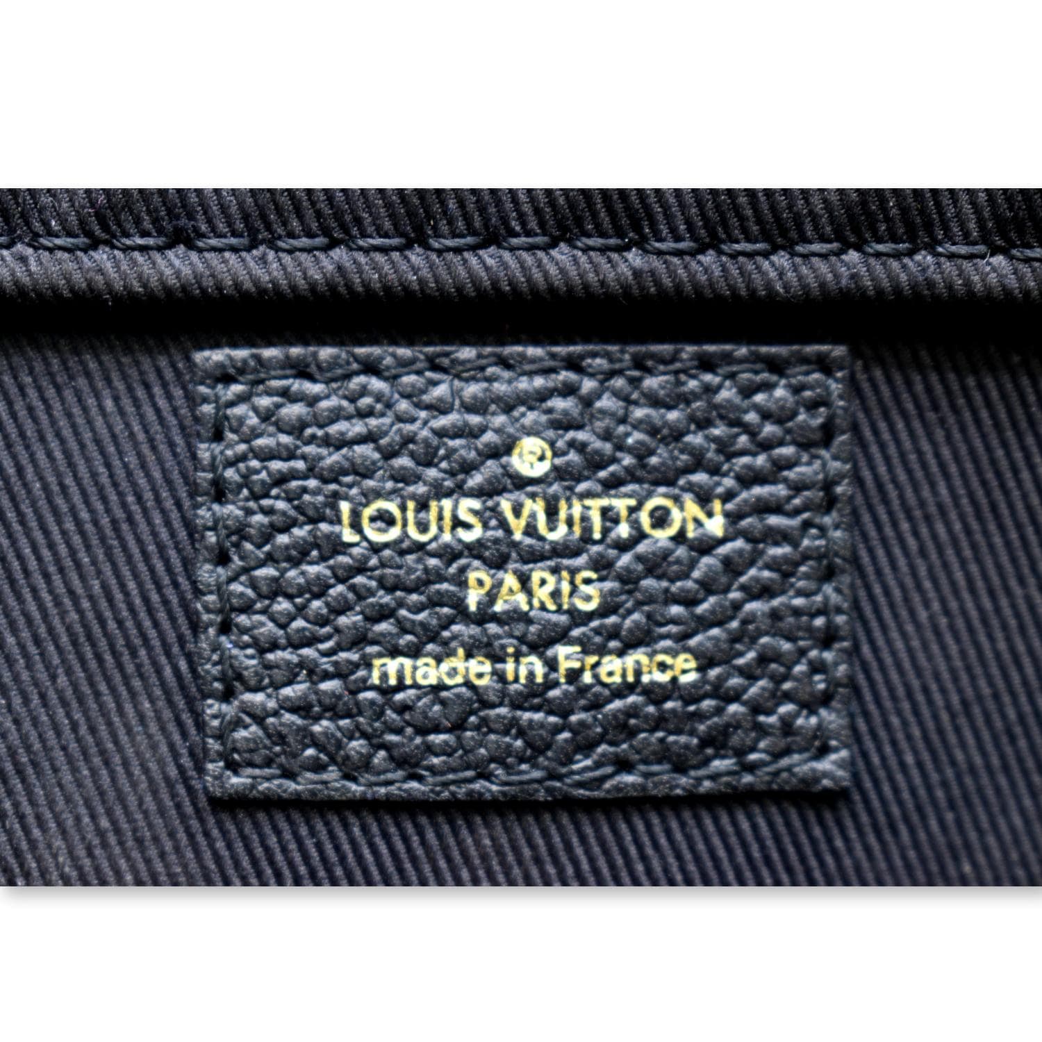 LOUIS VUITTON Sully PM Monogram Empreinte Leather Shoulder Bag Black