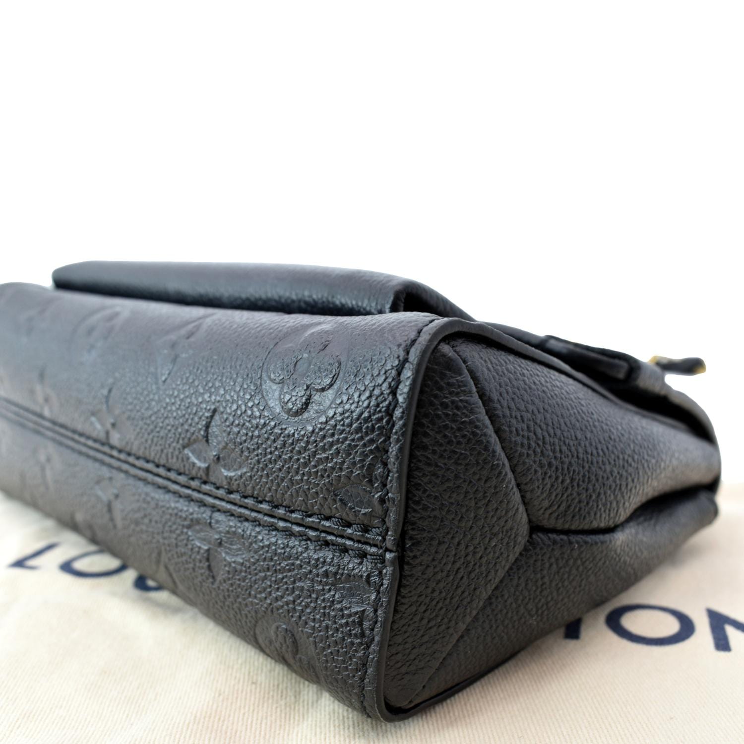 LOUIS VUITTON Vavin BB Monogram Empreinte Leather Shoulder Bag Black