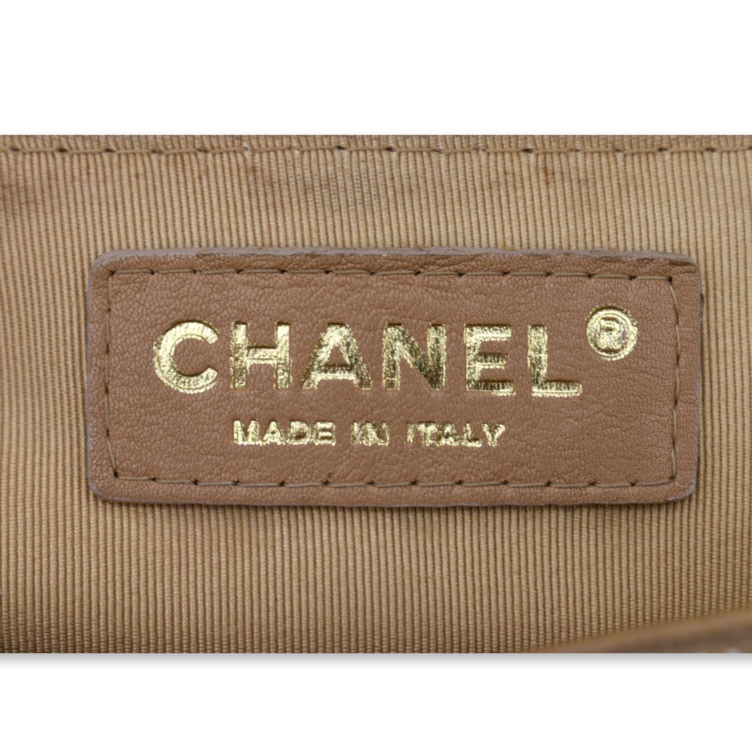 CHANEL Grand Shopping GST Caviar Leather Tote Bag Beige