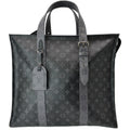 LOUIS VUITTON Cabas Zippe GM Monogram Eclipse Tote Bag Black