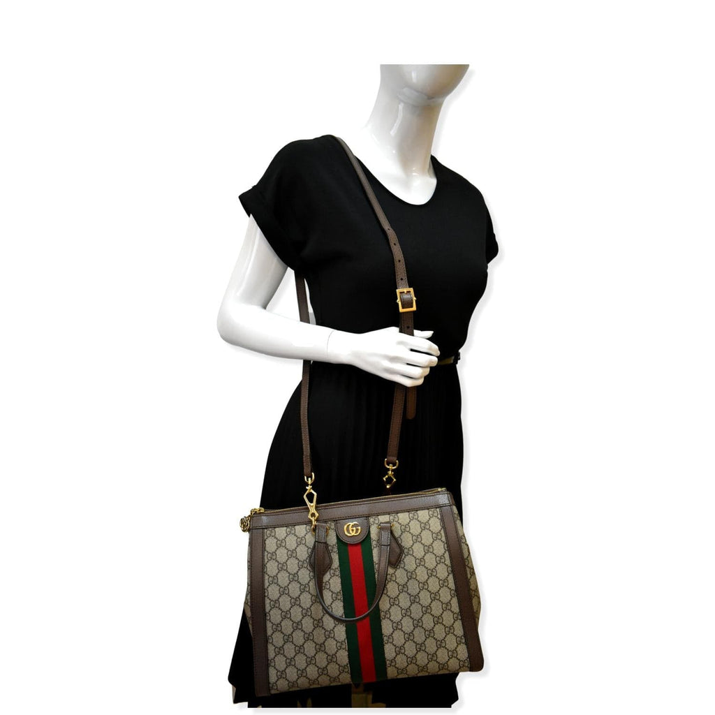 GUCCI Ophidia Medium GG Supreme Tote Shoulder Bag Beige 524537 - Hot Deals