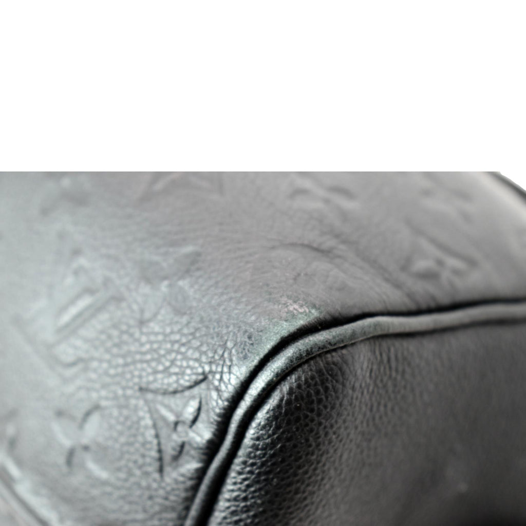LOUIS VUITTON Speedy Bandouliere 25 Empreinte Leather  Shoulder Bag Black