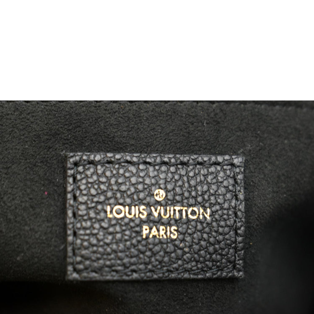 LOUIS VUITTON Vavin PM Monogram Empreinte Leather Shoulder Bag Black