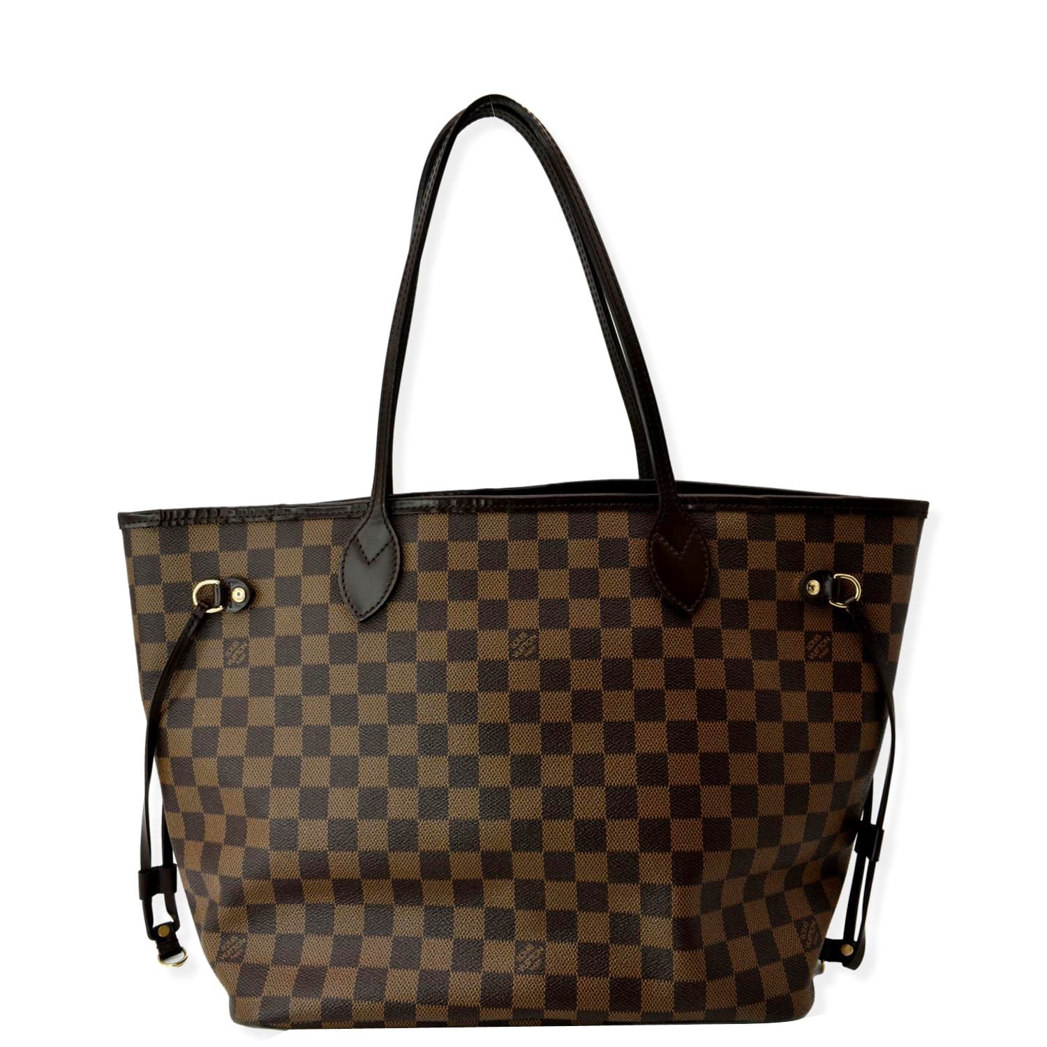 LOUIS VUITTON  Neverfull MM Damier Ebene Tote Bag Brown