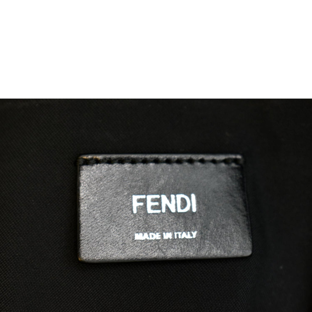 FENDI Monster Eyes Large Nylon Backpack Bag Black