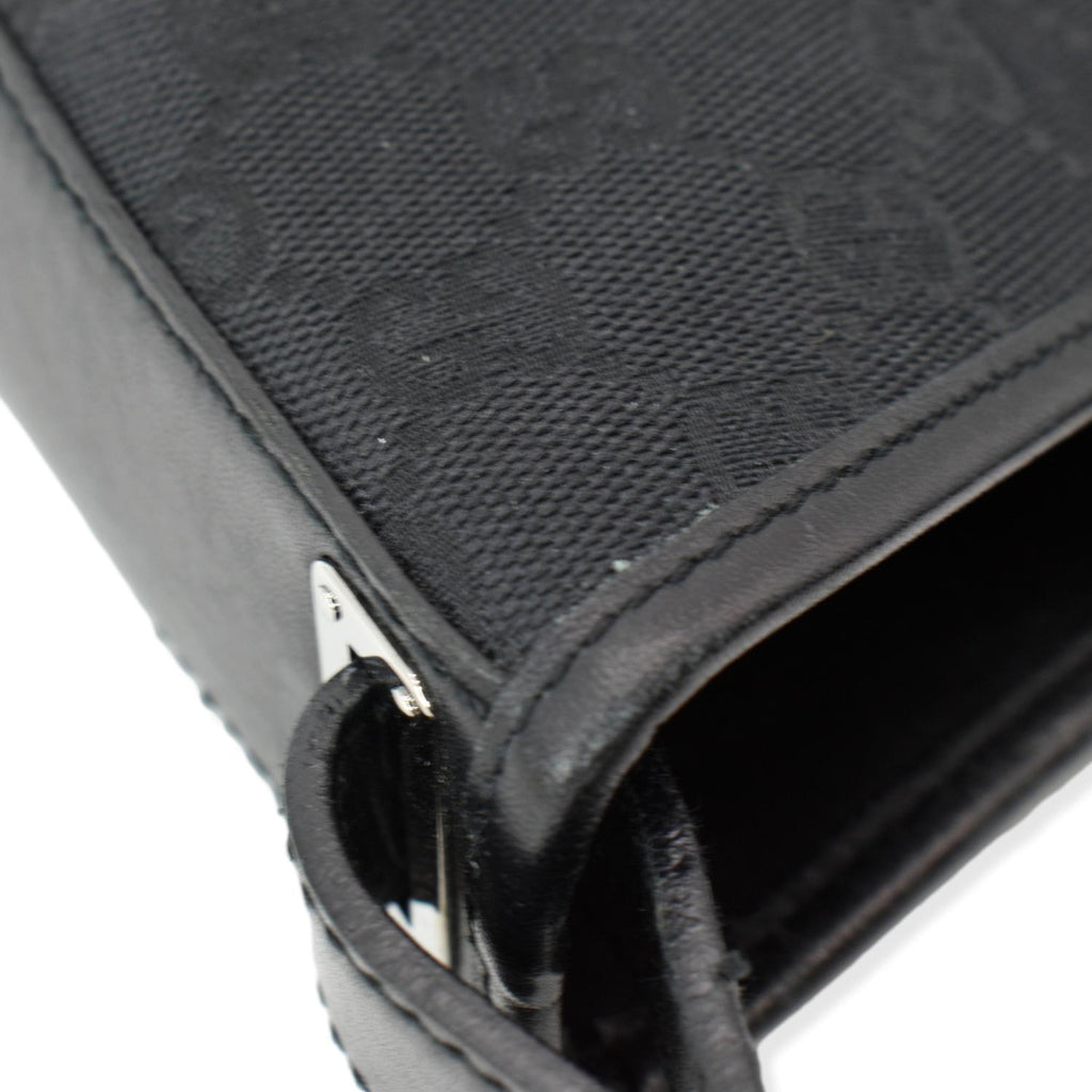 GUCCI GG Monogram Piston Tote Bag Black 110291